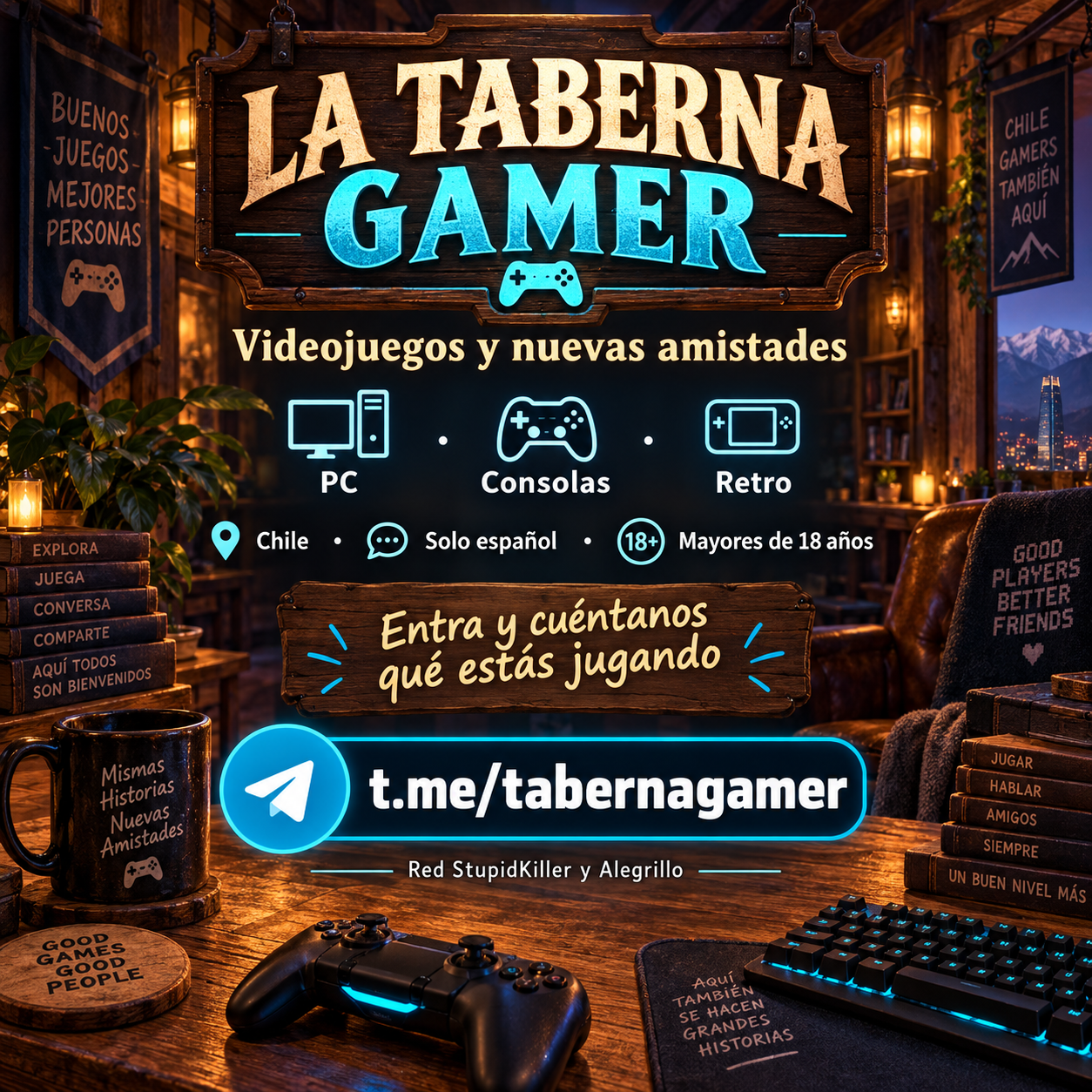 La Taberna Gamer | Videojuegos y amistad en Chile +18
